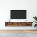 vidaXL TV stolíky 2 ks dymový dub 80x31x25,5 cm spracované drevo