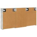 vidaXL Set kabinetov do kúpeľne 3 ks 126 x 16 x 62.5 cm