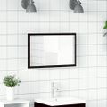 vidaXL Kúpeľňové zrkadlo s LED svetlami, čierny dub 60x8,5x37 cm