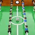 vidaXL Skladací stolný futbal bledohnedý 121x61x80 cm