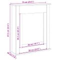 vidaXL Obloženie krbu dub artisan 75x20x87,5 cm kompozitné drevo