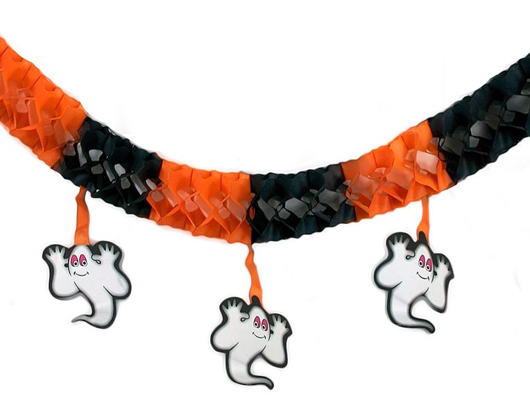 Girlanda Halloween duch papierová 3 m