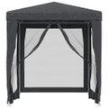 vidaXL Párty stan so 4 sieťkovanými bočnými stenami antracit 2x2m HDPE
