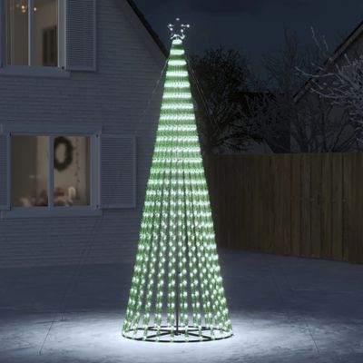 vidaXL LED vianočný stromček 688 LED studená biela 300 cm