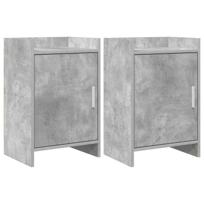 vidaXL Nočné stolíky 2 pcs Betónovo sivá 40 x 30 x 60 cm