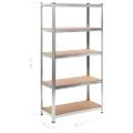 vidaXL Skladovacie regály 2 ks, 90x40x180 cm, MDF