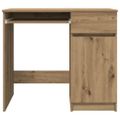 vidaXL Stôl dub artisan 86x49x76 cm kompozitné drevo