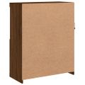 vidaXL Komoda s LED svetlami hnedý dub 81x37x100 cm