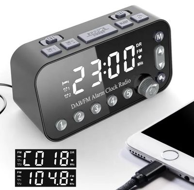 Rádiobudík Openbox CA1 DAB+/FM, 2x USB port nabíjací, čierny Rádiobudík Openbox CA1 DAB+/FM, 2x USB port nabíjací, čierny