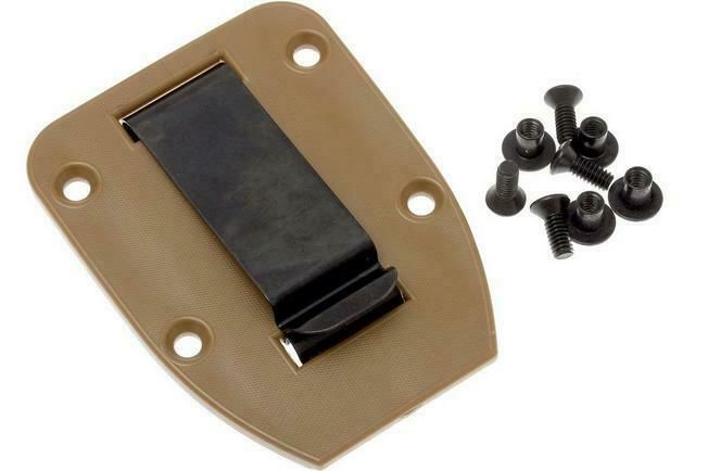ESEE-CLIP-PLATE 3/4 Clip Plate spona pre puzdro modelov 3 a 4, hnedá