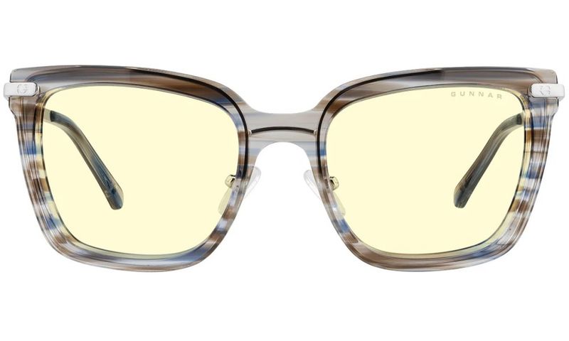 GUNNAR kancelárske/hermé okuliare KAIA BLUE RIBBON jantárové sklá BLF 65 GUNNAR focus