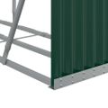vidaXL Držiak na polená zelený 180x45x100 cm pozinkovaná oceľ