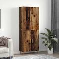 vidaXL Highboard Staré drevo 69,5 x 34 x 180 cm Kompozitné drevo