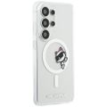 Puzdro Karl Lagerfeld IML Peekaboo Choupette MagSafe pre Samsung Galaxy S26 Ultra priehľadné