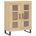 vidaXL Vysoká skrinka dub sonoma 69,5x34x180 cm spracované drevo