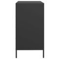 vidaXL Komoda čierna 68x39x73,5 cm oceľ valcovaná za studena