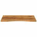 vidaXL Stolová doska so zakrivením 90x50x2,5 cm surový mangový masív