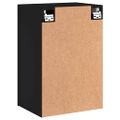 vidaXL TV nástenné skrinky 2 ks čierne 40,5x30x60 cm kompozitné drevo