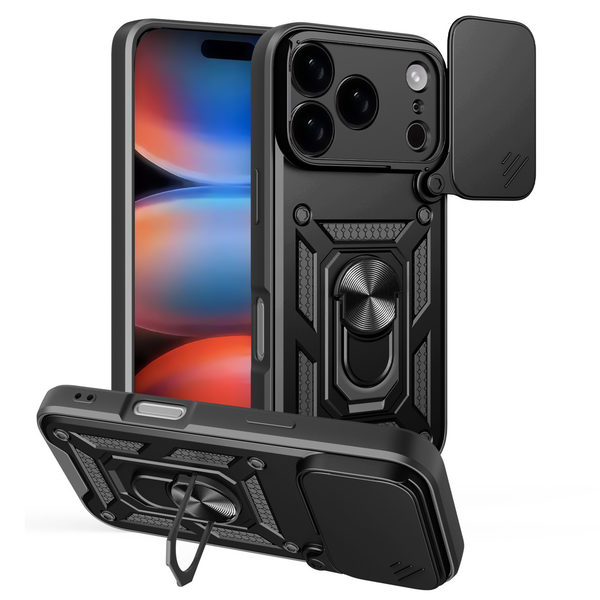 Puzdro Defender Slide pre iPhone 17 Pro 6,3" čierna