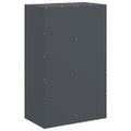 vidaXL Komoda antracitová 67x39x107 cm oceľová