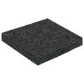 vidaXL Pad z gumových granúl na dvor Čierny 9 x 9 x 1 cm Guma