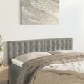 vidaXL Čelá postele 2 ks bledosivé 72x5x78/88 cm zamat