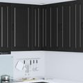 vidaXL Dvierka na umývačku Kalmar Čierna 57 x 57 x 100 cm