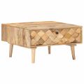 vidaXL Konferenčný stolík 68x68x38 cm masívne mangovníkové drevo