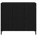 vidaXL Servírovacia skriňa Čierny dub 34 x 90 x 80 cm Kompozitné drevo