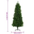 vidaXL Umelý vianočný stromček, realistické ihličie 240 cm, zelený