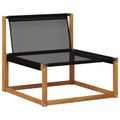 vidaXL Záhradná súprava gaučov 6 ks Prírodná a čierna