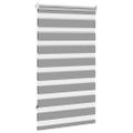 vidaXL Zebrová roleta 90,9x150 cm Šírka látky 86,7 cm sivá