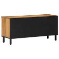 vidaXL TV skrinka Hnedá 100 x 33 x 46 cm Masívne mango drevo