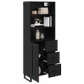 vidaXL Highboard 2 ks Čierny dub 69,5 x 34 x 180 cm