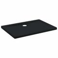 vidaXL Sprchová základná vanička s bodkami 100 x 70 x 4 cm ABS Čierna