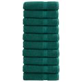 vidaXL Prémiové osušky SOLUND 10 ks zelené 70x140 cm 600 g/m2