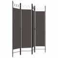 vidaXL Paraván so 4 panelmi, antracitový 160x180 cm