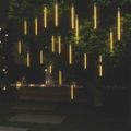 vidaXL Svetlá meteor 20ks 30 cm teplé biele 480 LED vnútorné vonkajšie