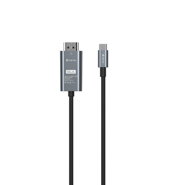 Devia kábel Storm EC084 USB-C - HDMI 4K 60 Hz 2,0 m čierny
