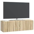vidaXL Nástenná TV skrinka 98 x 31 x 30 cm Dub sonoma Kompozitné drevo