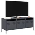vidaXL TV skrinka antracit 101,5x39x43,5 cm oceľ valcovaná za studena