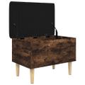 vidaXL Úložná lavička dymový dub 62x42x46 cm kompozitné drevo
