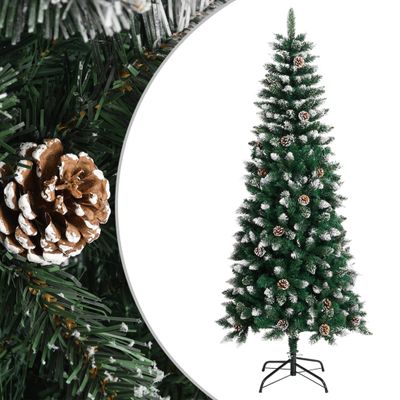 vidaXL Umelý vianočný stromček s podstavcom zelený 180 cm PVC
