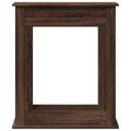 vidaXL Obloženie krbu hnedý dub 75x20x87,5 cm kompozitné drevo