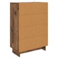 vidaXL Servírovacia skriňa Staré drevo 66 x 34,5 x 95 cm