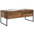 vidaXL Konferenčný stolík Staré drevo 100 x 46 x 40 cm