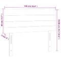 vidaXL Čelo postele s LED tmavomodré 100x5x78/88 cm zamat