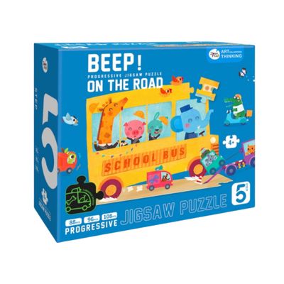 Puzzle Beep! Na ceste 3v1
