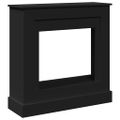 vidaXL Obloženie krbu čierne 90x30x90 cm kompozitné drevo
