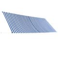 vidaXL Zaťahovacia markíza 400x150 cm modro-biela